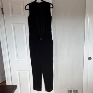 Elie Tahari Black Sleeveless Jumpsuit